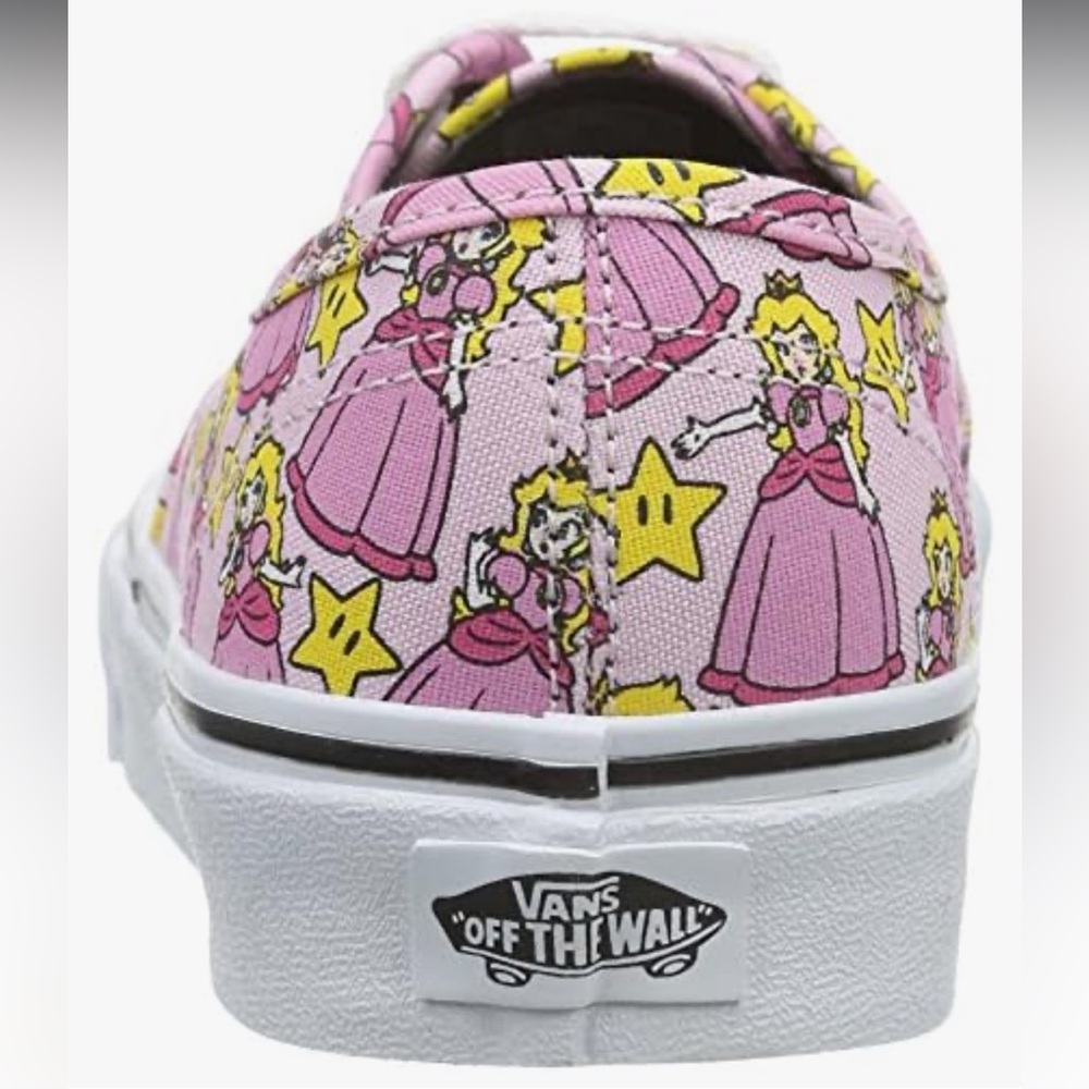 Vans Authentic Nintendo Princess Peach Low Top Trainers - Picture 5 of 16